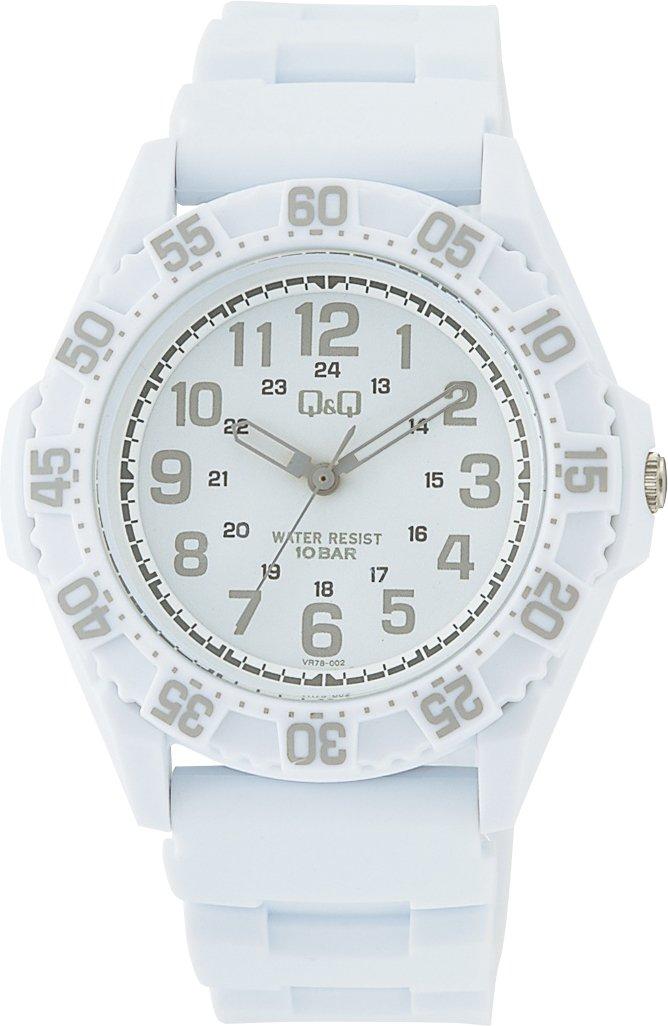 

[Citizen Q&Q] Часы аналоговые водонепроницаемые уретановые с ремешком VR78-002 мужские белые