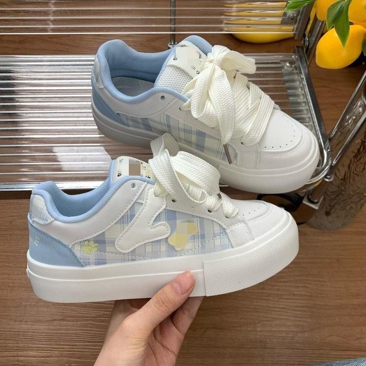 Board shoes thick sole heightening little white shoes women's 2025 autumn new sports shoes versatile casual shoes student bread shoes