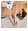 2026 Cowhide Soft Sole Women's Flats: Comfortable, Breathable, Low Heel Square Toe, Shallow Cut, No-Rub Design