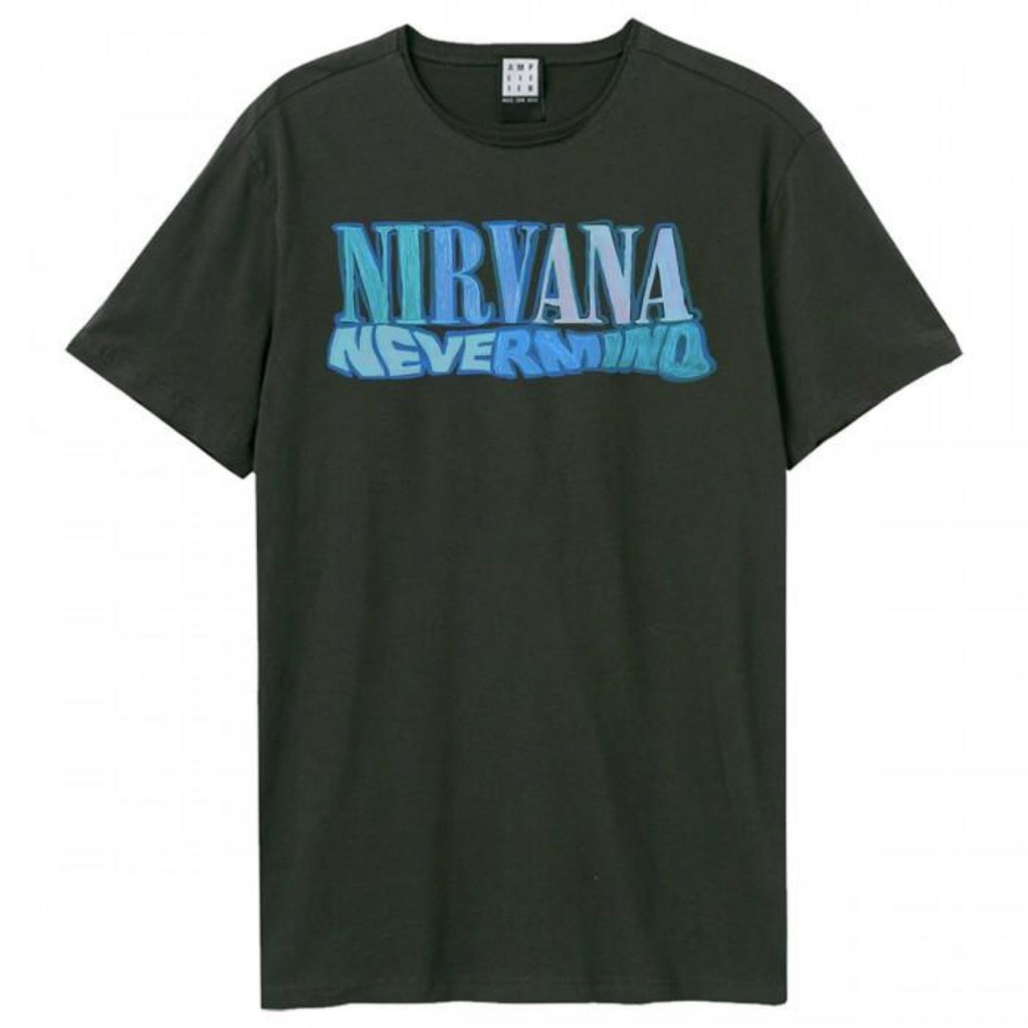 Amplified Unisex Adult Crayon Nevermind Nirvana T-Shirt S