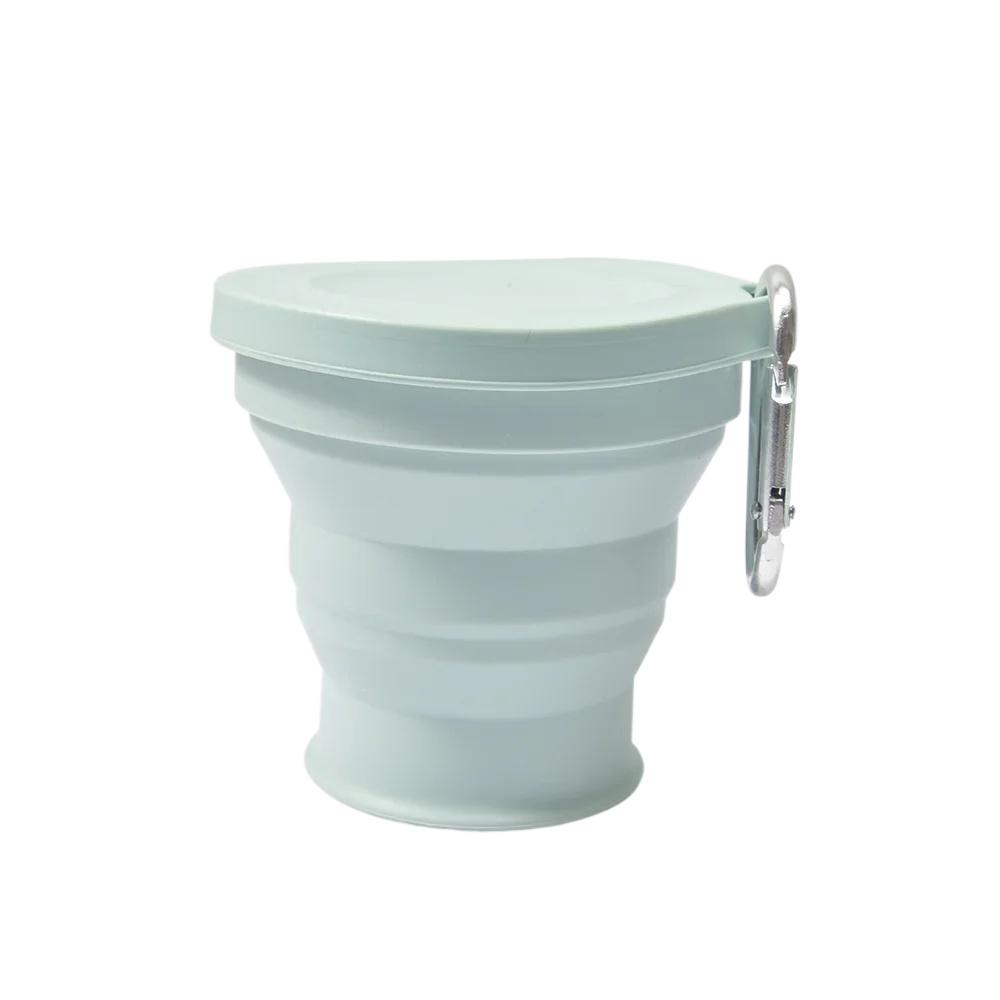 1PC 180ML Folding Cup Mini Telescopic Cup Silicone Lightweight to Carry Tea Cup Outdoor Use Travel Supplies