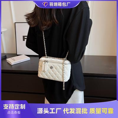 Raute Kettenhandtasche Damen Frühling und Sommer neu Nische Schulter Messenger Bag High-End Box kleine quadratische Tasche