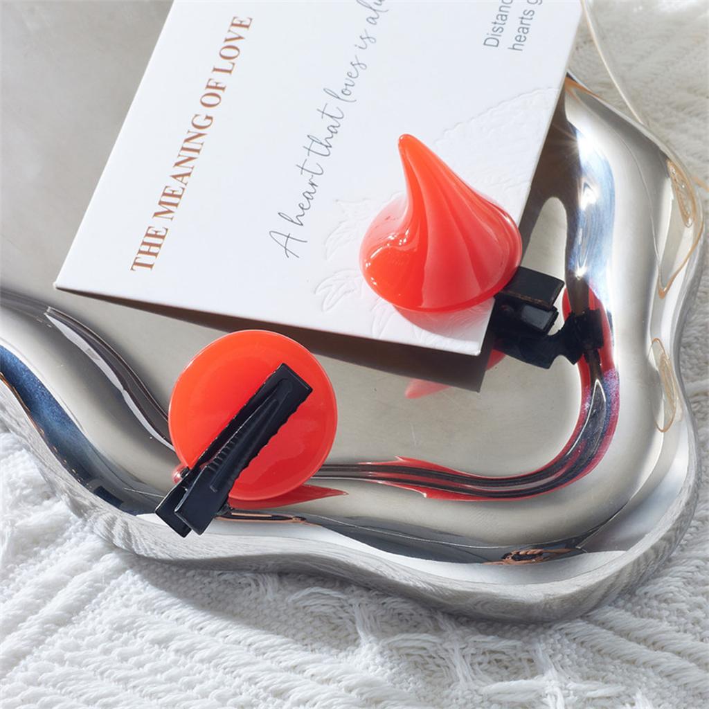 Barrettes Horn Hair Clips Theme Party Performance Headdress Devil Horn Barrettes Cosplay Hair Accessories