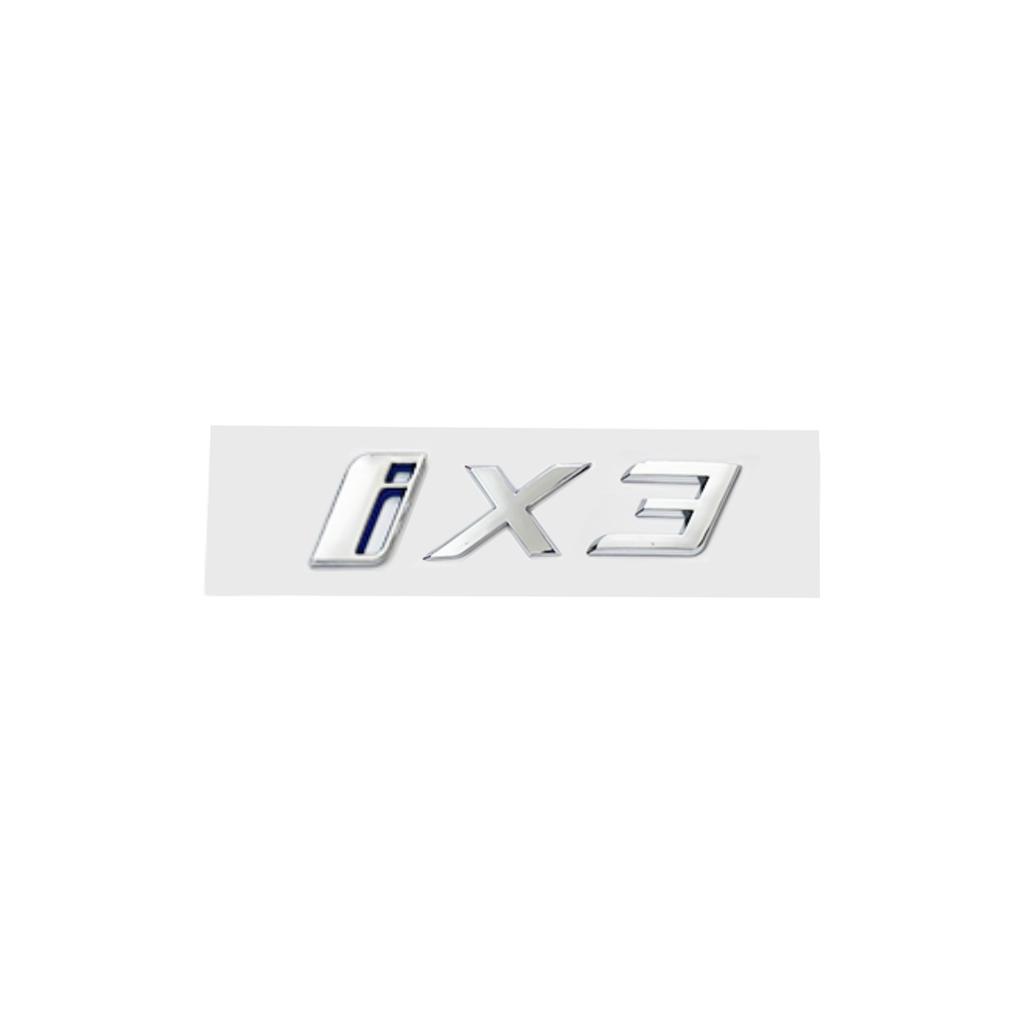 3D Chrome Silver Car Styling Ix I3 I4 I7 iX Ix3 iX4 Ix7 Emblem Decals Sticker for BMW X1 X3 X5 X6 GT Rear Trunk Decoration CD8