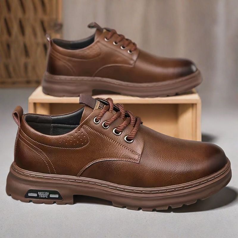 

Ботинки Martin мужские в британском стиле осень-зима 2024 новые черные мужские однопедальные универсальные высокие модные ботинки средней высоты 39 коричневый