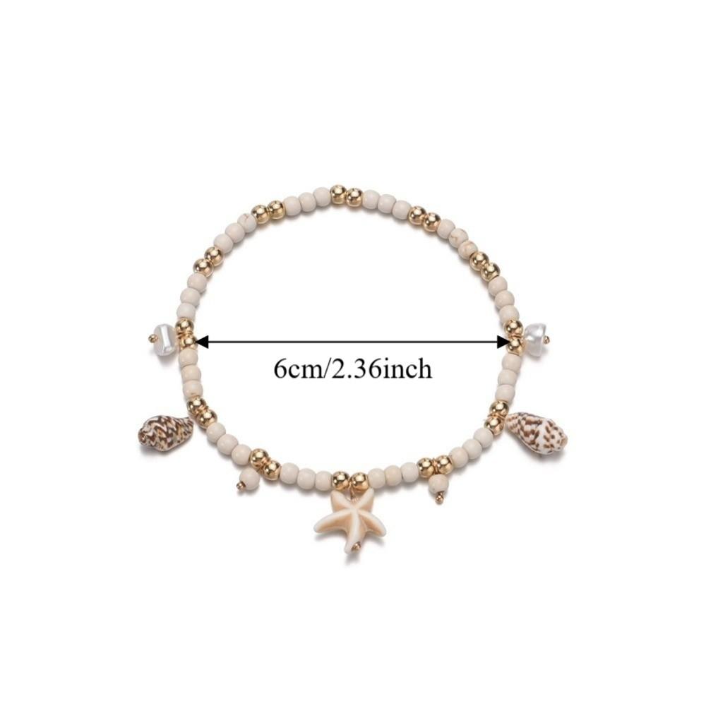 Bead Boho Beaded Anklets Vintage Beach Foot Chain Handmade Starfish Pendant Ankle Women