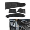 1 Set 3D Interior Decal Sticker Matte Black Carbon Fiber Decal Trim Sticker For BMW 3 Series F30 F31 Only For Right-hand Drive