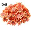 100Pcs/Bag Easy To Maintain Artificial Flower Head Fadeless Fabric Beautiful Garland Fake Flower Wedding Decor