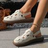 Fashion Women's Platform Sandals with Adjustable Straps - Breathable Openwork Design Thick Sole Comfortable Summer Casual Walking Shoes