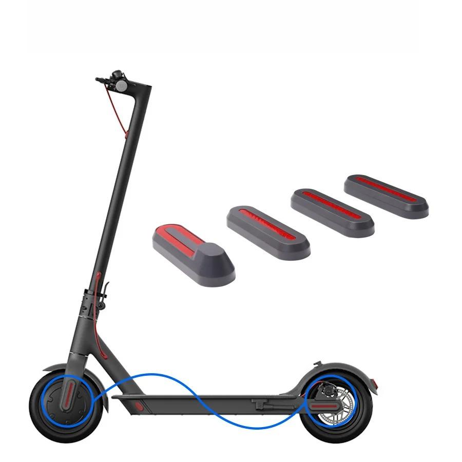 4pcs For Xiaomi M365 pro Electric Scooter Skateboard Front Rear Wheel Tyre Cover Hubs Protective Shell Case Sticker