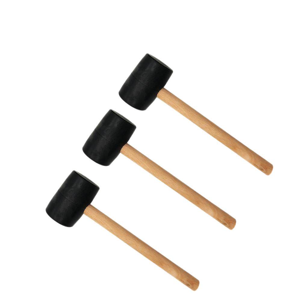 Leder Schwarz Gummi Hammer Holzgriff Regal Möbel Installation Board Hammer