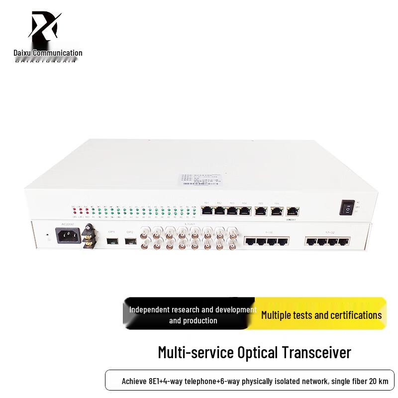 Integrated Multi-service Fiber Optic Transceiver