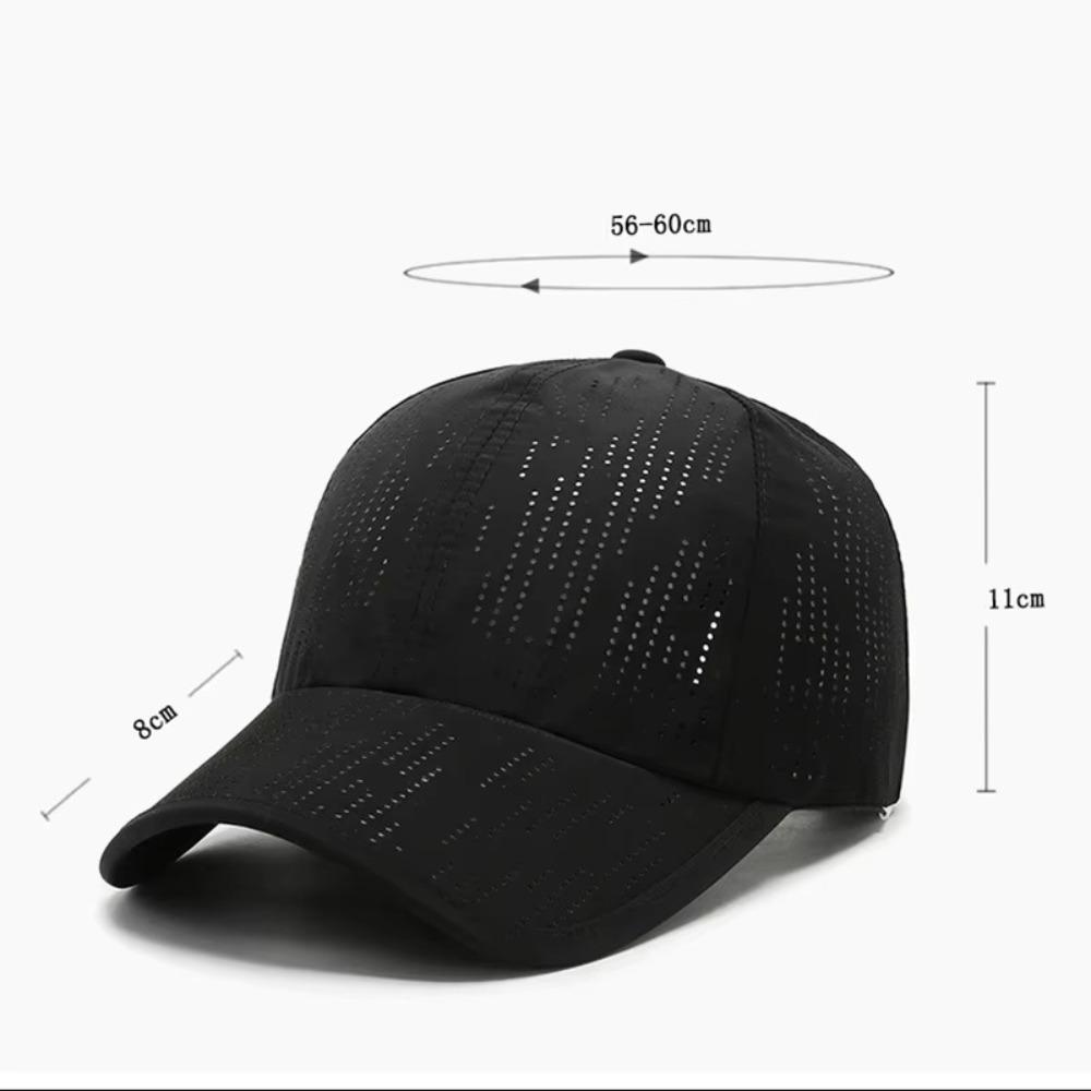 Breathable Mesh Baseball Cap Adjustable Trucker Hat Versatile Quick Drying Cap Unisex