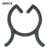200 Stück Langlebige Pflanzenklemmen Blumenstiele Rankenstützclips Befestigungswerkzeug Gartenzubehör 20mm