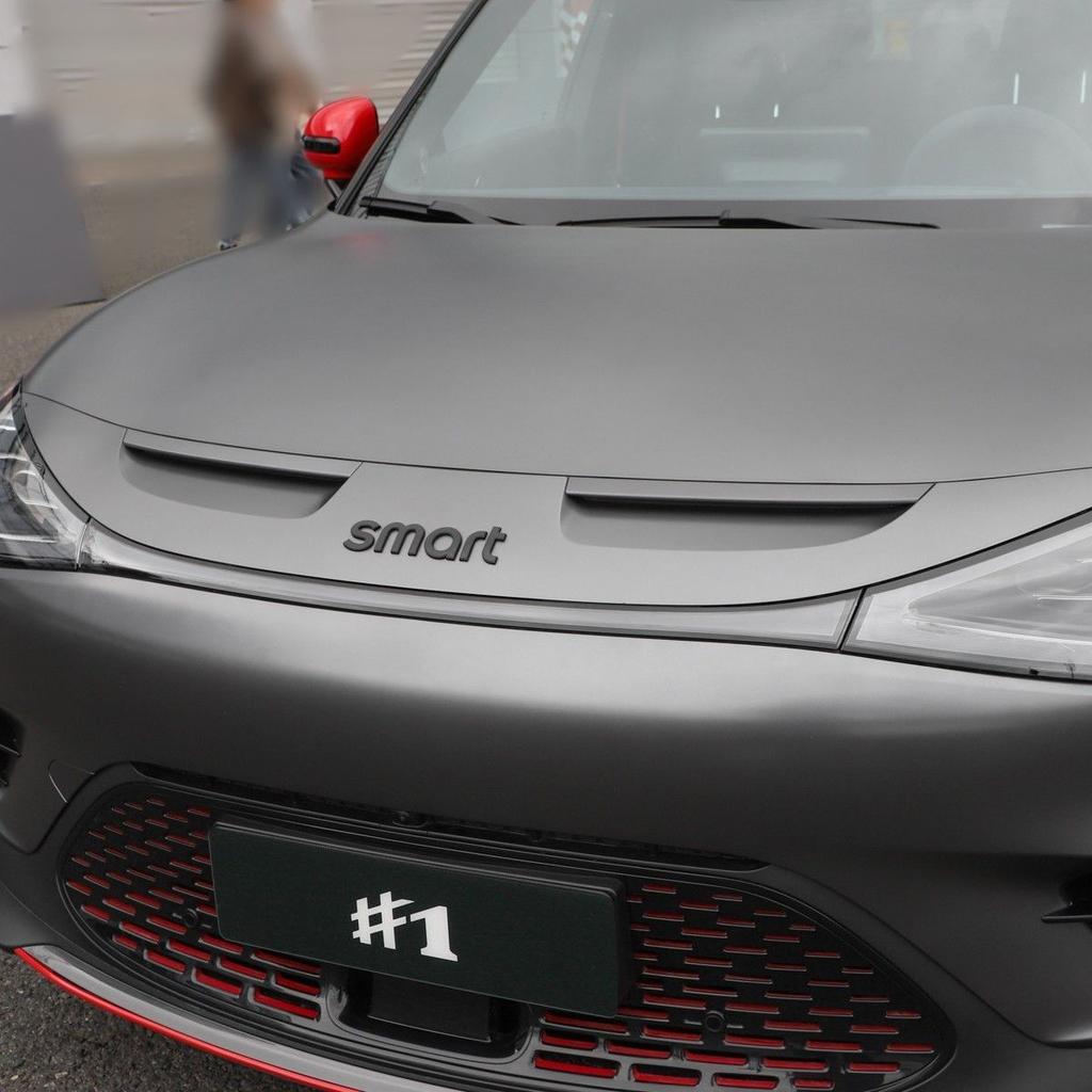 Suitable for smart car logo modification Genie No. 1 No. 3 cover letter car sticker rear tail label BRABUS label