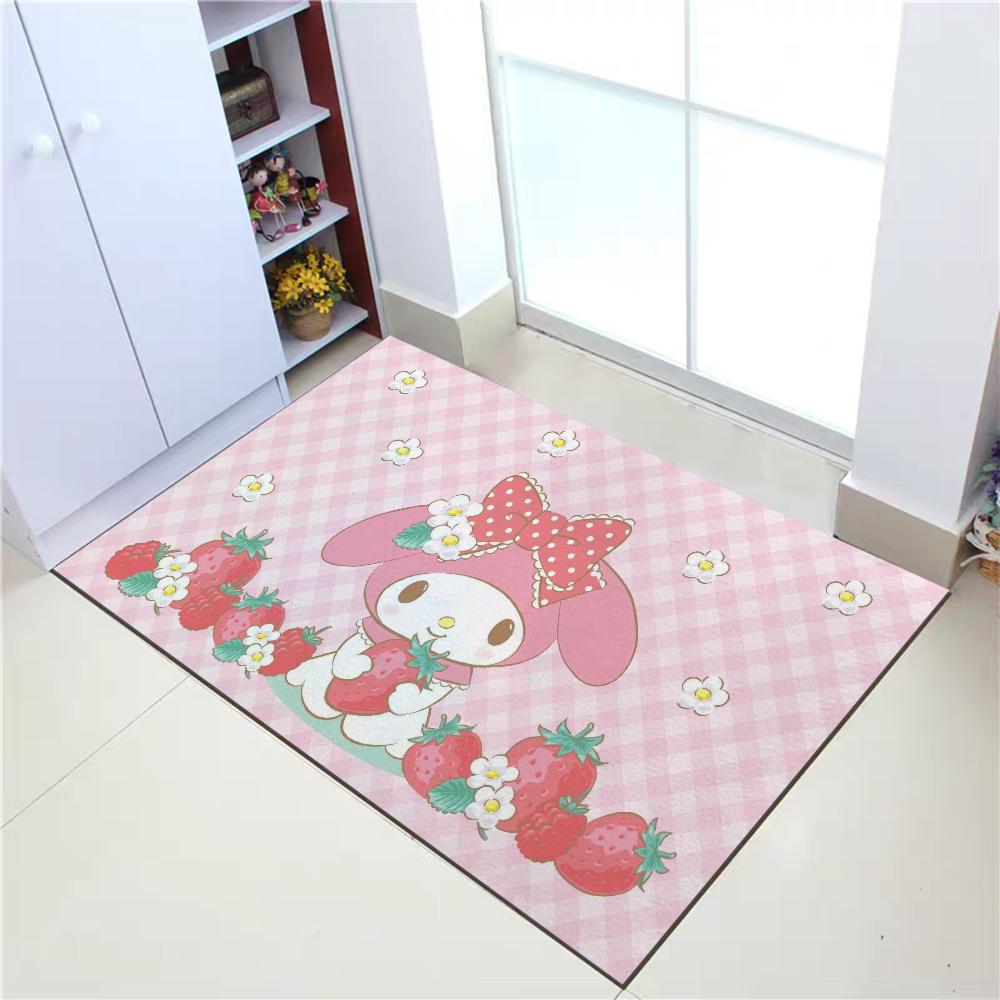

My Melody Foot Mat Carpet Home Doormats Anti Slip Mat Rug Living Room Rugs Entrance Door Mats Absorbent Bathroom Rug Bath Floor 80cmx140cm