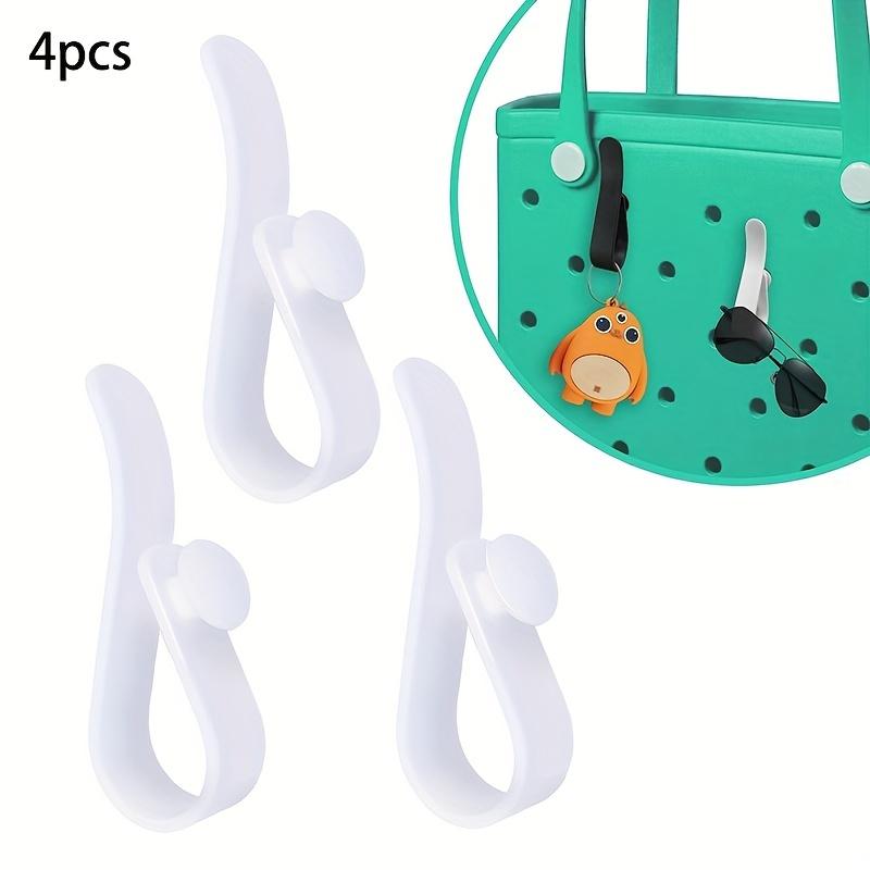 4Pcs Hooks for Bogg Bags, Accessories for Bogg Bag, Insert Keychain Holder Charms Organize Valuables for Beach Bag