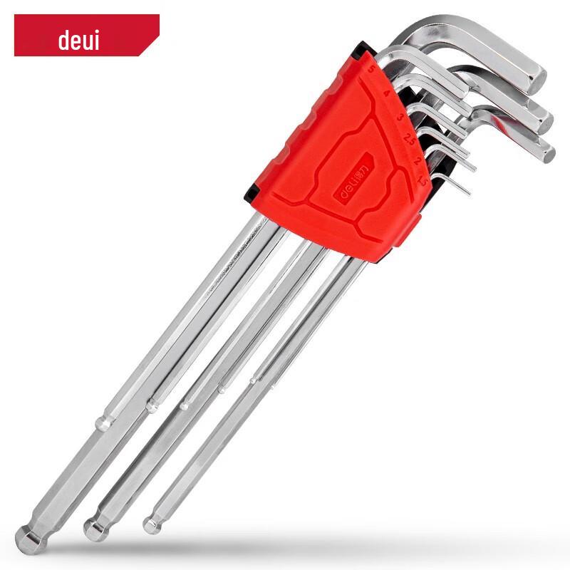 Deli Industrial Grade Extended Ball End Hex Key Set