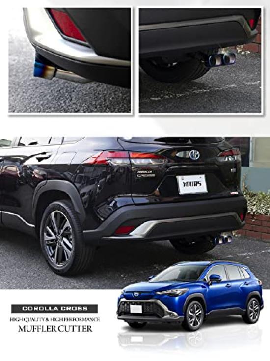 Ornament toba Corolla Cross COROLLA CROSS Toyota TOYOTA S YOURS Eșapament dublu (1 bucata) [Culoare Titan] y310-007 [2]