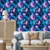 Wallpaper Ink blue, navy blue, purple and turquoise 50x1000