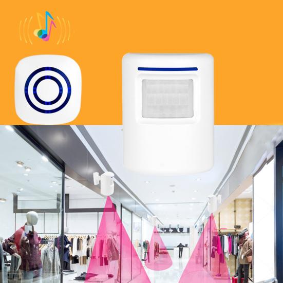 

Беспроводной дверной звонок Высокая чувствительность Дальний диапазон приема Огнестойкий ABS Инфракрасный индукционный дверной звонок