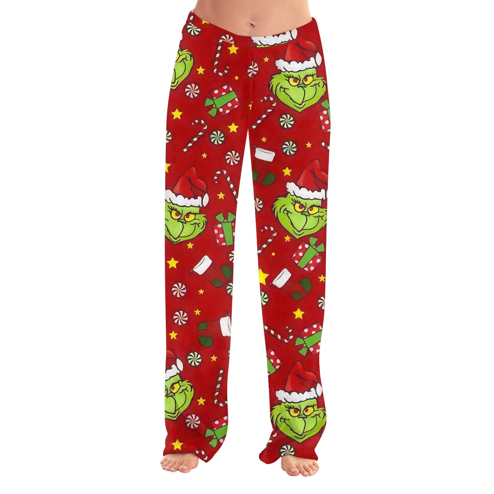 

Женские зимние клетчатые брюки, длинные брюки, спортивные брюки XS красный