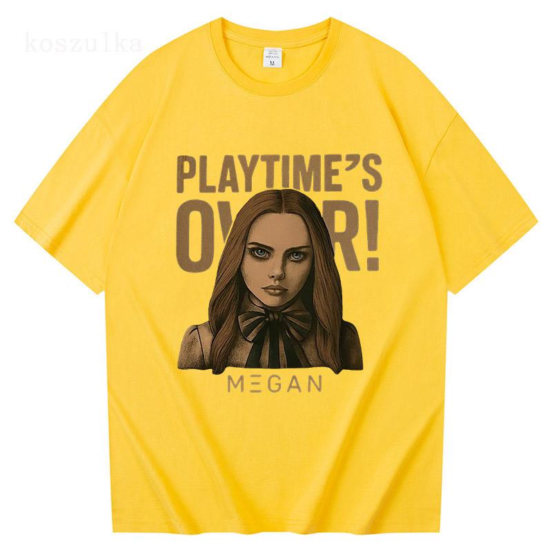 

M3GAN 2.0 Pop Art T-Shirt 2025 Movie Sci-Fi Horror Graphic Tshirts Short Sleeve Cotton Female T Shirt Fashion Film Printing Tees 4XL