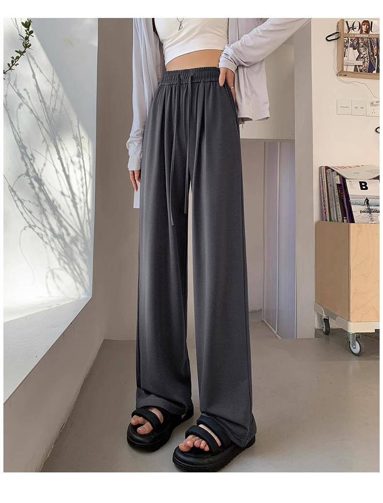 

Женские летние серые брюки широкие от бедра, 145 см, маленького роста 150, свободные, повседневные, драпирующиеся, тонкие прямые S (80-95 lbs)