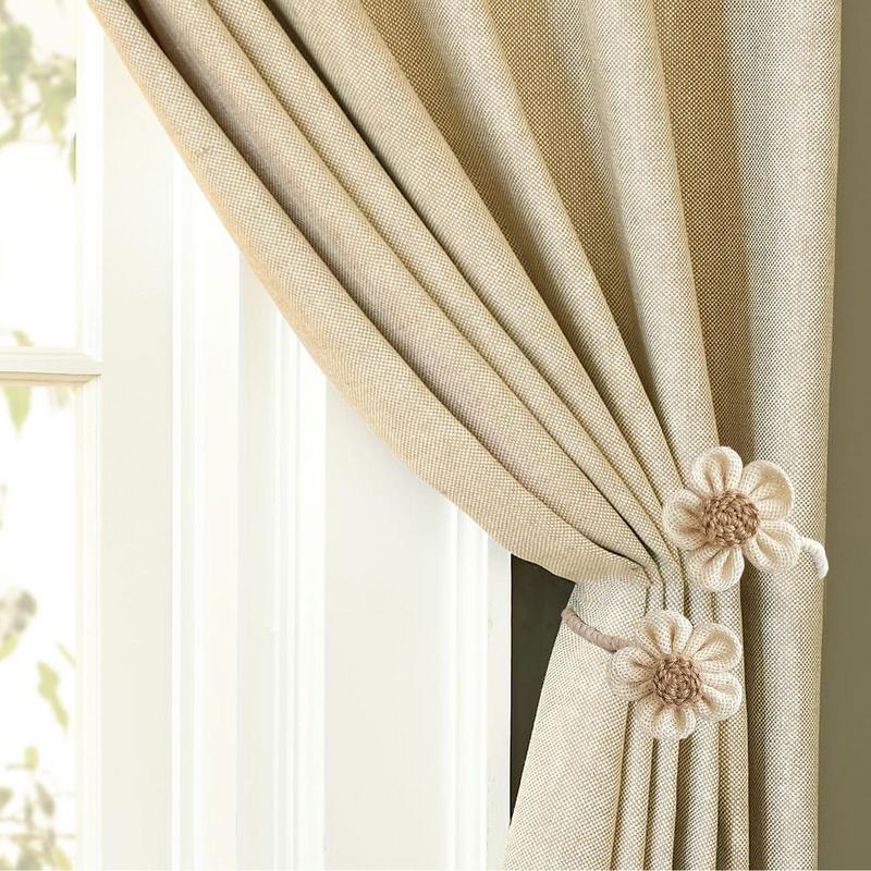 2 szt. Klamry do zasłon w kwiaty Dekoracyjne wiązania Sznur do wiązania Dekoracja pokoju dziecięcego Bez wiercenia Ozdobne wiązanie do zasłon