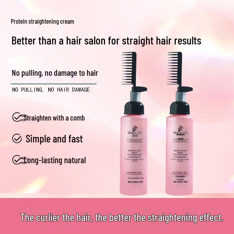 One Comb No-Heat Hair Straightening Cream for Women – Smooth, Long-Lasting Hold