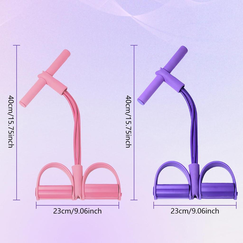 Fitness Resistance Band Foot Pedal Abdominal Exercise Auxiliary Thin Belly Leg Fitness Home Gym Equipment Women Six Rope Stretch 3