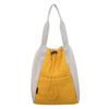 Unisex Double Shoulder Drawstring Leisure Patchwork Travel Lightweight Large Capacity Multifunctional Simple Commuter Handbags