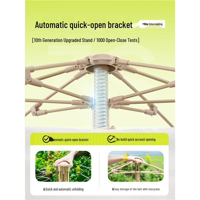 Outdoor Explorer Blackout Tent: Portable, Convenient, Automatic Folding for Camping, Beach, Indoor.