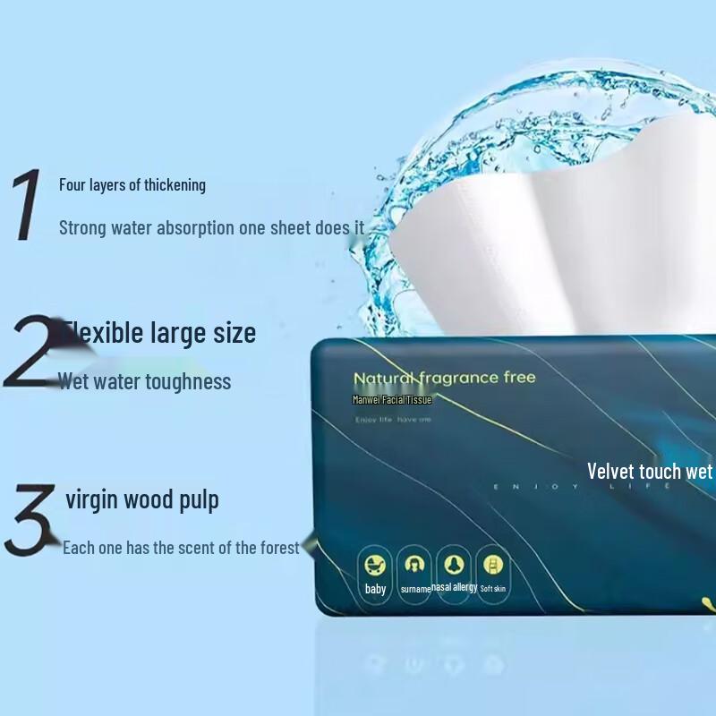 Manwei Soft Touch 4-Ply Facial Tissues