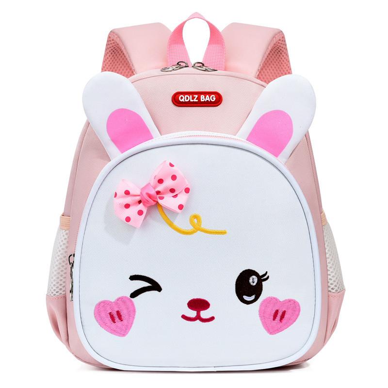 Cartoon Dinosaur Kuromi Kids Backpack With Breathable Oxford Fabric For Preschool Children LightPink