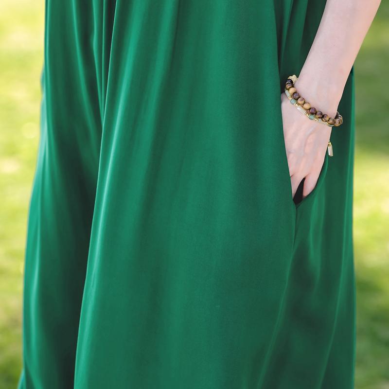Plus Size Elegant Women's Summer Dress Casual Loose Long Dress Female Vintage Clothes