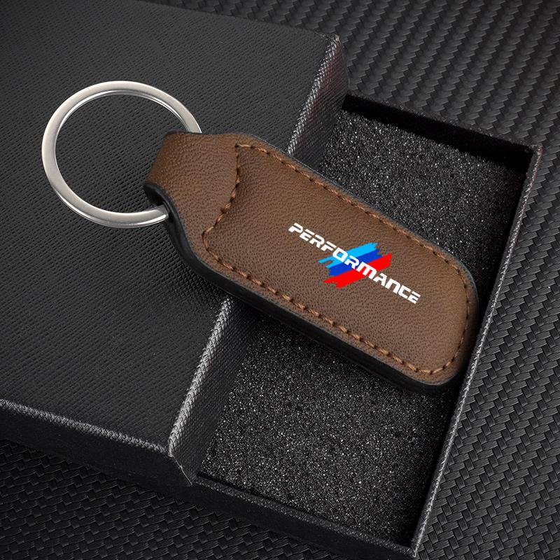 Zinc Alloy Suede Car Keychain For BMW Performance i8 Z4 Z8 X3M X4M G82 G80 F80 F87 G30 G20 G32 F40 F45 F46 E70 E71 A Key Rings gzjm96