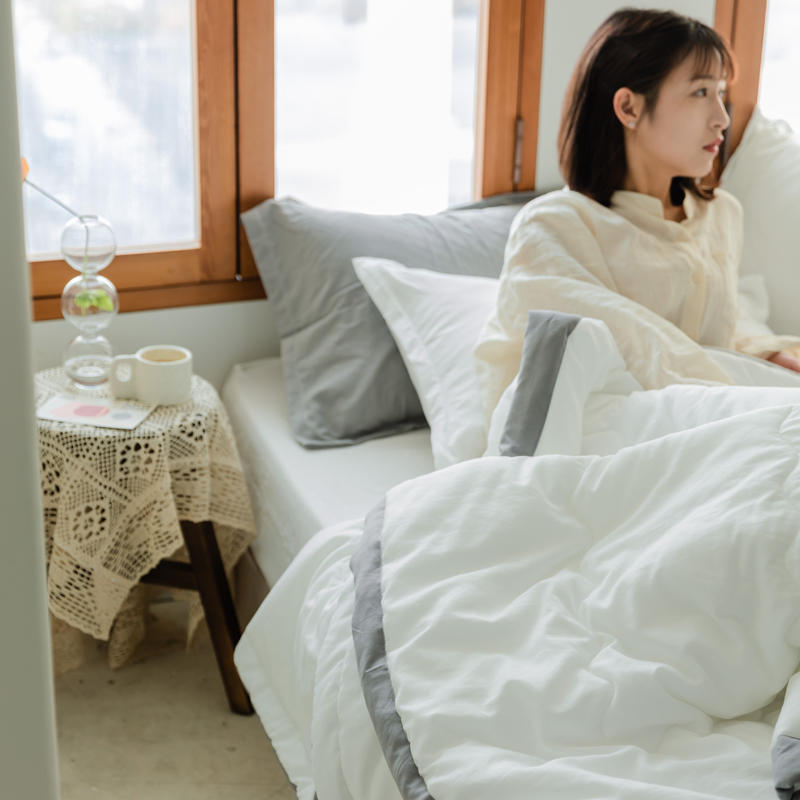 MissDeer Japonský minimalistický styl Měkká přikrývka Single Queen King Size Klimatizační přikrývka