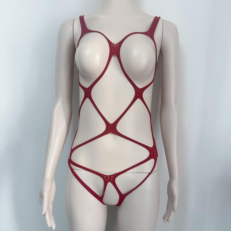 Crotchless See Through Women Open Bra Sex Underwear Porn Hollow Mesh Sexy Bodysuit Exotic  Sexy Lingerie Fishnet Bodystocking #