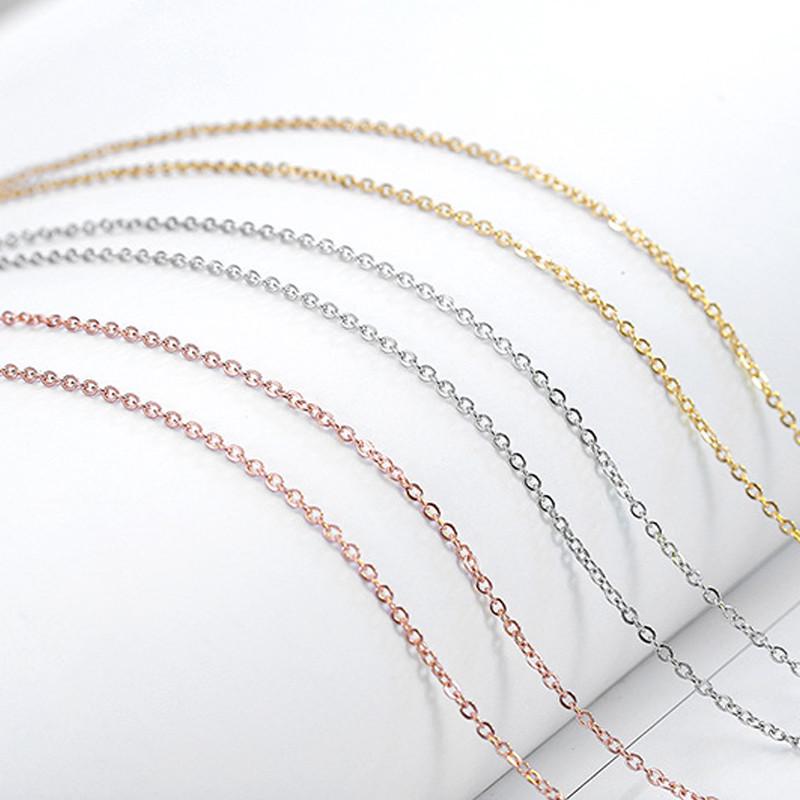 Necklace Hollow Figure 8 Inlaid Rhinestone Pendant Titanium Steel