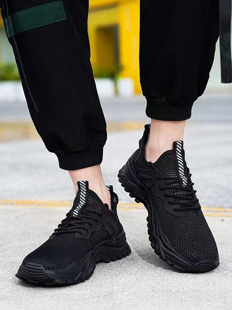 Fashion Mesh Upper Blue Low-Top Men's Casual Sneakers Original Fashion Summer Sale Wide Breathable Without Leather Gym Male Sports Shoes