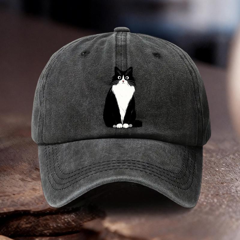 Pc Adjustable Hat with Cat Print Pattern Unisex And Women Outdoor Sports Style Ideal Gift for Weddings Parties Birthdays Raci