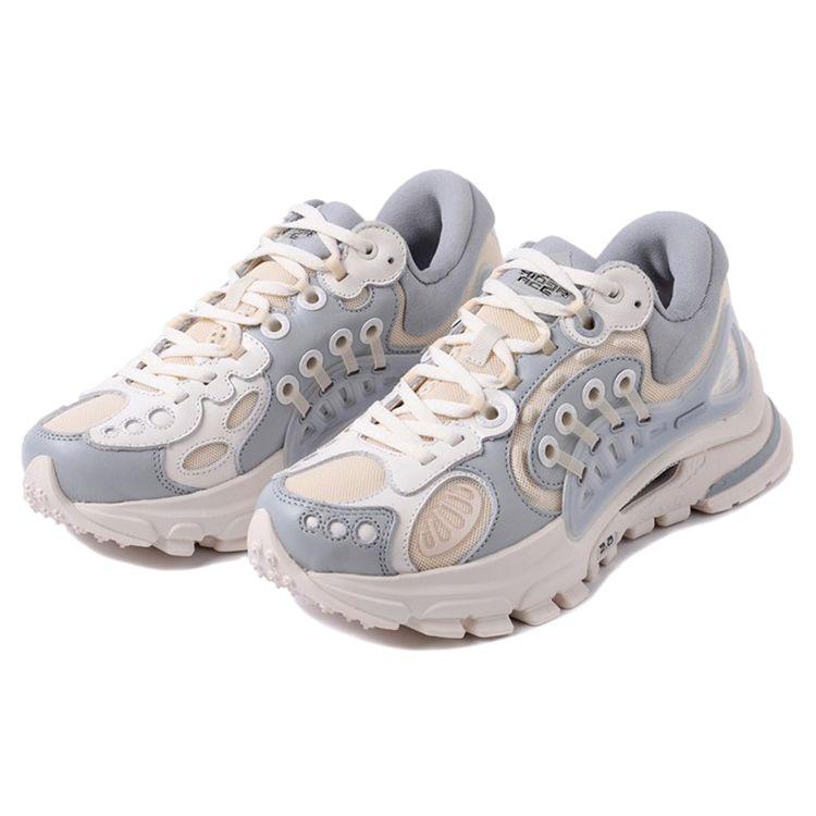 Li Ning 2021 Spring Summer Paris Fashion Week Show Edition Lijun Ace 2 Durable Comfortable Sneakers Women Sneakers Apricot Gray ARHR092-3