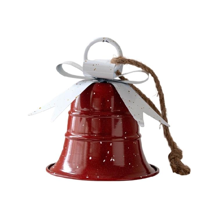 Christmas Bell Decoration Metal Bell Holiday Tree Hanging Ornament for Door Mantel Window Indoor and Outdoor Decoration