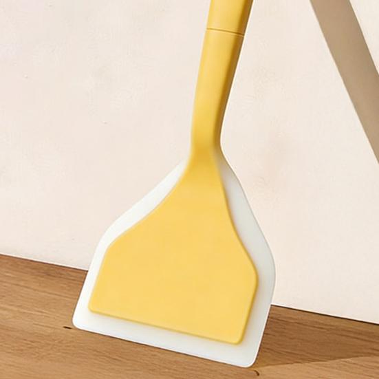 Silicone Spatula High Heat Resistant Solid Turner for Non-Stick Pans Kitchen Cooking Spatula for Flipping Eggs Pancakes Fish Burgers