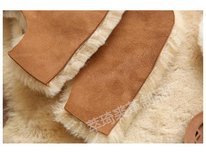 Botas de Neve Masculinas Grandes de Pele de Ovelha e Pelo - Inverno Quente, Antiderrapantes, Moda Cano Baixo