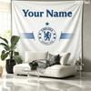 Chelsea F Custom Name Wall Tapestry Aesthetic Wall Hanging Printed Fabric Blanket Decorative Tapestries for Bedroom Living Room Home Decor