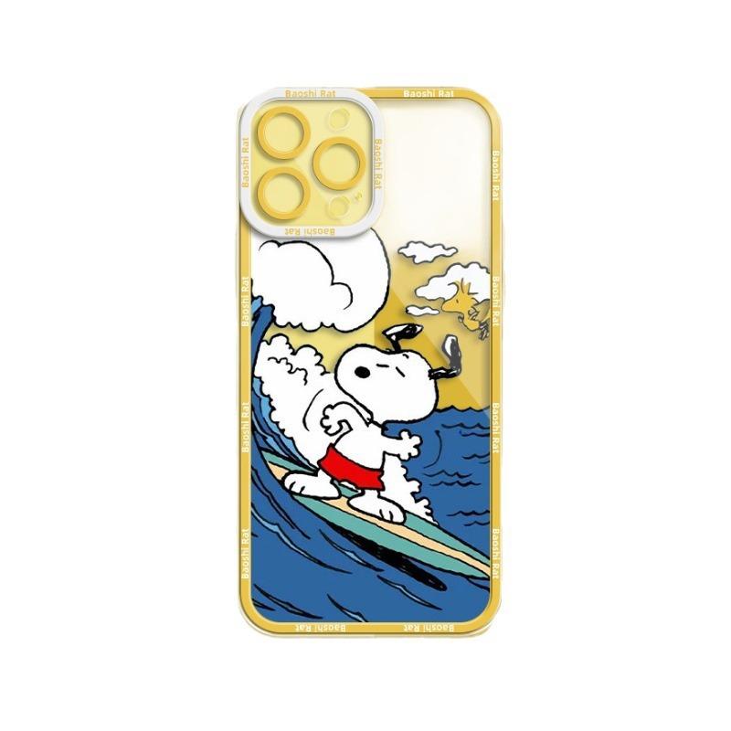 Cartoon Snoopy Angel Eye iPhone15Promax Mobile Phone Case 14plus Apple 13 Summer 12 Transparent 11