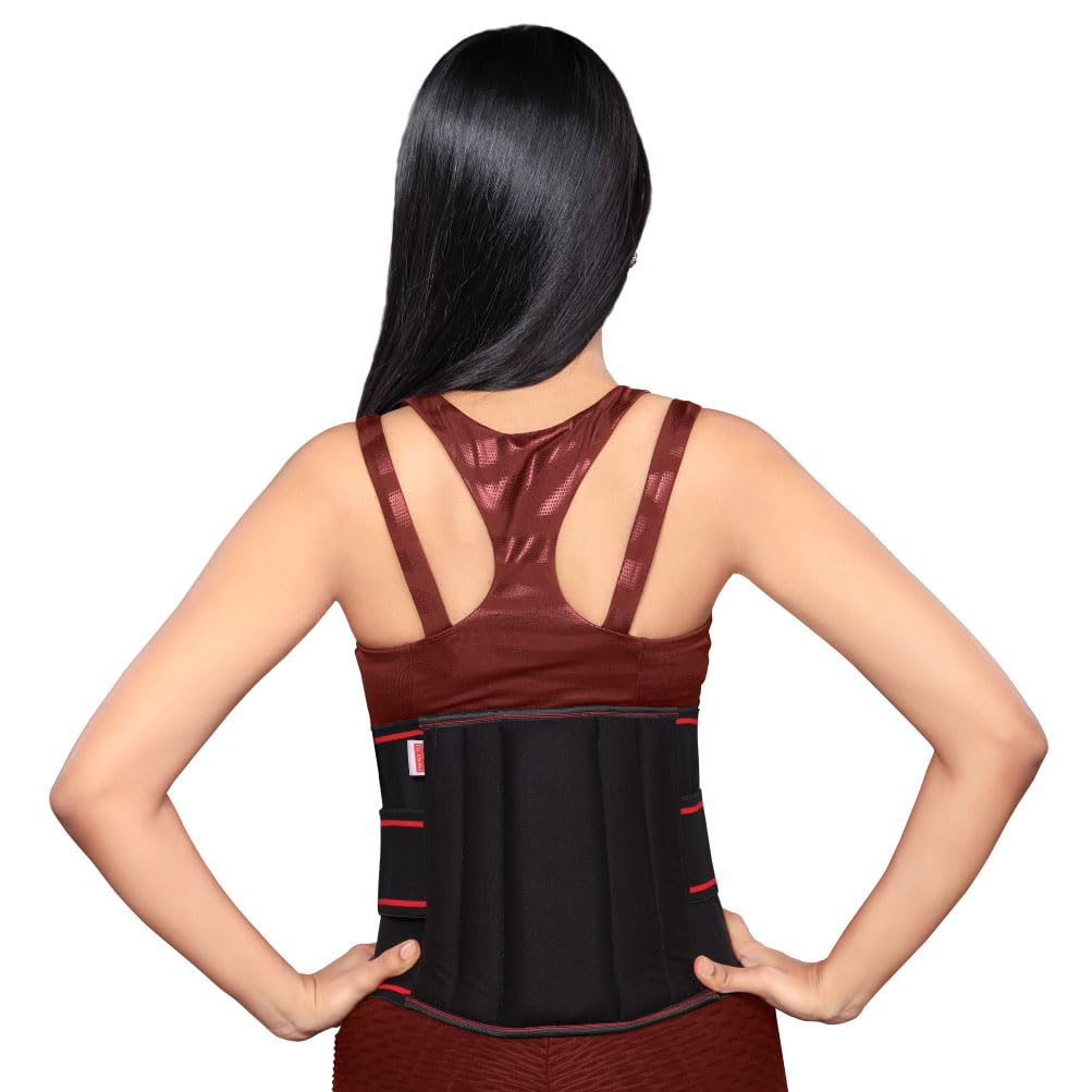 Dr.Ortho Lumbo Sacral Belt | Waist & Lower Back Support Belt | With Dual Adjustable Straps for Men & Women (One Size)