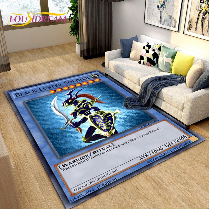 Yu-Gi-Oh MONSTER CARD Anime dywan do składania duży, dywanik do salonu sypialnia Sofa dekoracja wycieraczki, antypoślizgowa mata podłogowa dla dzieci